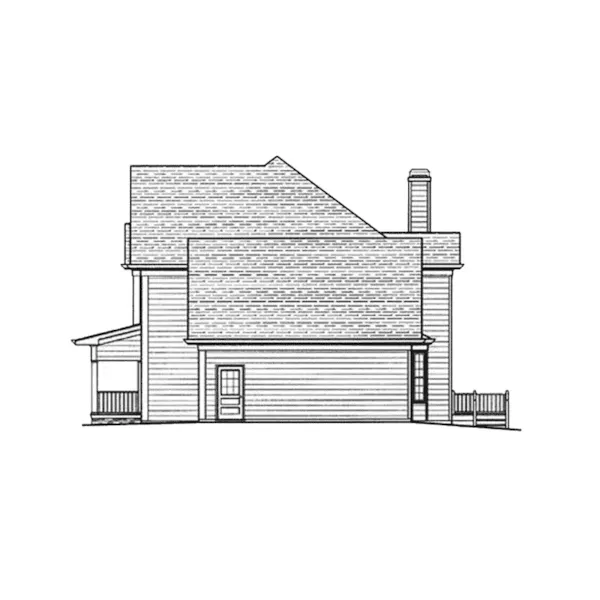 Shingle House Plan Right Elevation - Rose Hill Luxury Country Home 052D-0088 - Shop House Plans and More