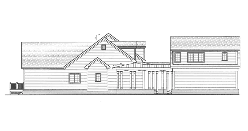 Ranch House Plan Left Elevation - Mitchell Park Country Home 052D-0089 - Shop House Plans and More