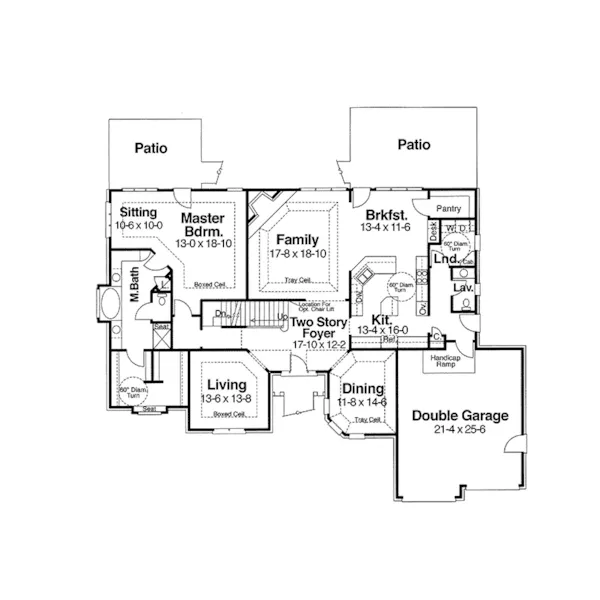 Luxury House Plan First Floor - Richter Heights Traditional 052D-0093 - Shop House Plans and More