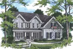 Shingle House Plan Front Photo 01 - Somerfield Southern Farmhouse 052D-0097 - Shop House Plans and More