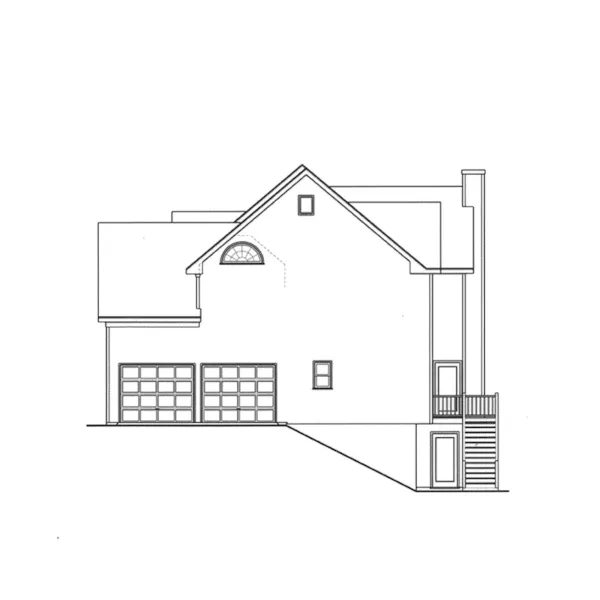 Shingle House Plan Right Elevation - Somerfield Southern Farmhouse 052D-0097 - Shop House Plans and More