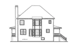 Traditional House Plan Rear Elevation - Fontana Hill Country Farmhouse 052D-0100 - Search House Plans and More