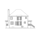 Farmhouse Plan Rear Elevation - Fontana Hill Country Farmhouse 052D-0100 - Search House Plans and More