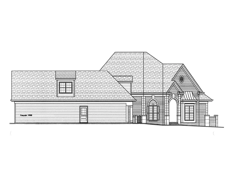 Ranch House Plan Front Elevation - Medina Bay Luxury Home 052D-0101 - Shop House Plans and More