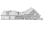 Ranch House Plan Left Elevation - Medina Bay Luxury Home 052D-0101 - Shop House Plans and More