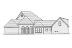 Ranch House Plan Rear Elevation - Medina Bay Luxury Home 052D-0101 - Shop House Plans and More