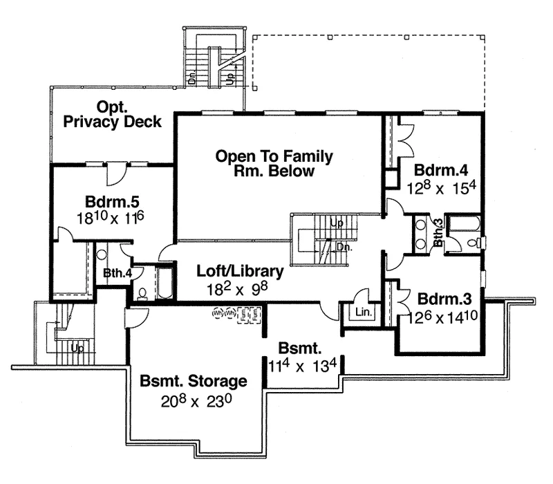 Traditional House Plan Lower Level Floor - Paderborn Luxury Home 052D-0103 - Shop House Plans and More