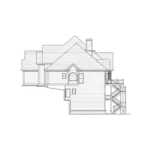 Prairie House Plan Right Elevation - Paderborn Luxury Home 052D-0103 - Shop House Plans and More