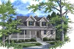 Cabin & Cottage House Plan Front of Home - Polaris Country Home 052D-0104 - Shop House Plans and More