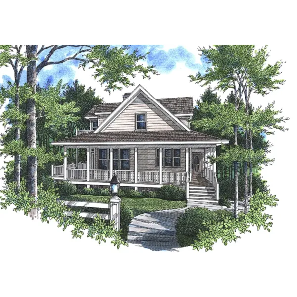 Country Farmhouse Style Has Lowcountry Appeal With Covered Porch