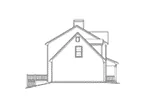 Early American House Plan Left Elevation - Sunsetgreen Colonial Home 052D-0106 - Shop House Plans and More