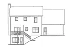 Early American House Plan Rear Elevation - Brynne Place Colonial Home 052D-0107 - Search House Plans and More