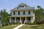 Colonial House Plan Front of Home - Elora Lane Country Home 052D-0112 - Search House Plans and More