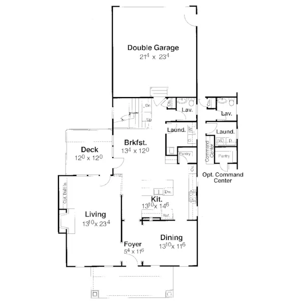 Country House Plan First Floor - Salt Point Country Home 052D-0114 - Shop House Plans and More