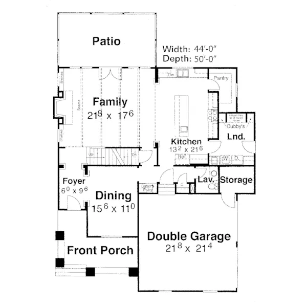 Craftsman House Plan First Floor - Stowers Luxury Home 052D-0115 - Shop House Plans and More