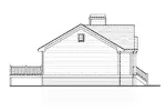 Ranch House Plan Left Elevation - Rochester Pike Ranch Home 052D-0125 - Shop House Plans and More