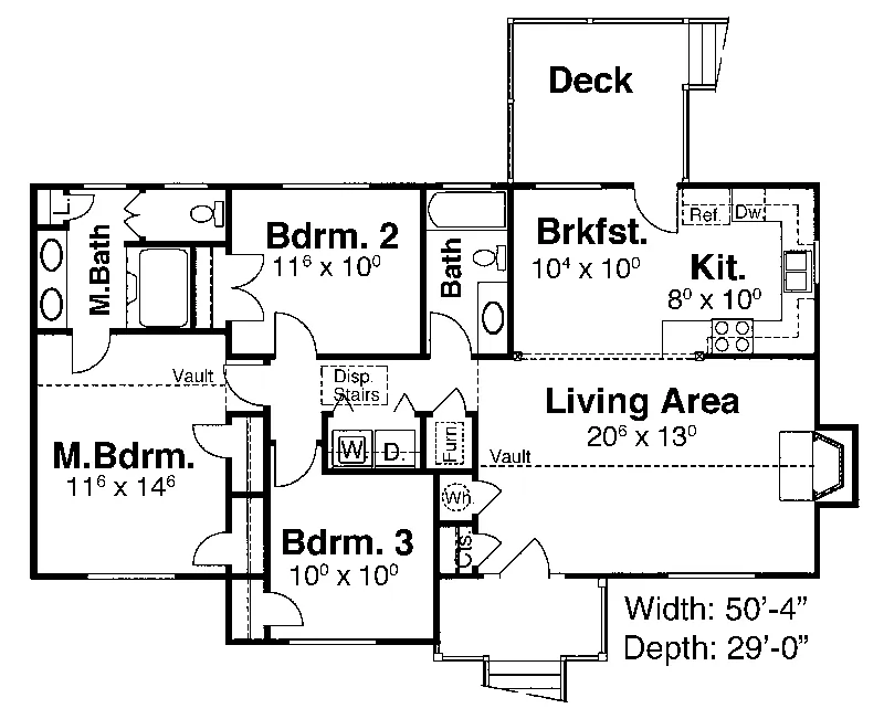 Country House Plan First Floor - Rock Brook Traditional Home 052D-0126 - Shop House Plans and More