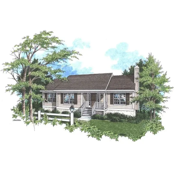 Country House Plan Front of Home - Rock Brook Traditional Home 052D-0126 - Shop House Plans and More