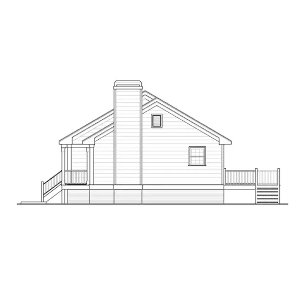 Country House Plan Right Elevation - Rock Brook Traditional Home 052D-0126 - Shop House Plans and More