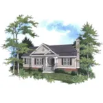 Traditional House Plan Front of House 052D-0127