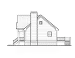 Neoclassical House Plan Left Elevation - Stoney Hollow Ranch Home 052D-0127 - Shop House Plans and More