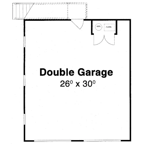 Country House Plan First Floor - Hinkle Apartment Garage 052D-0134 - Search House Plans and More