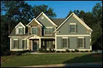 Arts & Crafts House Plan Front of Home - Sexton Creek Traditional Home 052D-0146 - Shop House Plans and More