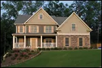 Shingle House Plan Front of Home - Tellerson Country Home 052D-0147 - Shop House Plans and More