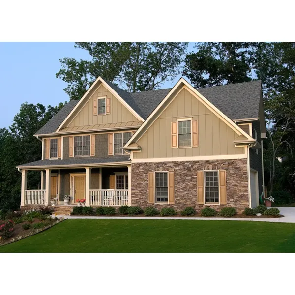 Tudor House Plan Front of Home - Tellerson Country Home 052D-0147 - Shop House Plans and More