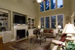 Tudor House Plan Living Room Photo 03 - Tellerson Country Home 052D-0147 - Shop House Plans and More