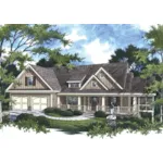 Southern House Plan Front of Home - Avonwood Craftsman Home 052D-0151 - Search House Plans and More