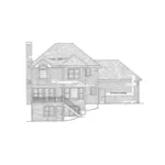 Traditional House Plan Rear Elevation - Lehrn Early American Home 052D-0153 - Shop House Plans and More