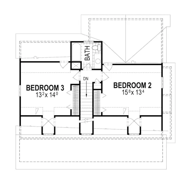 Farmhouse Plan Second Floor - Conley Cove Country Home 052D-0155 - Shop House Plans and More