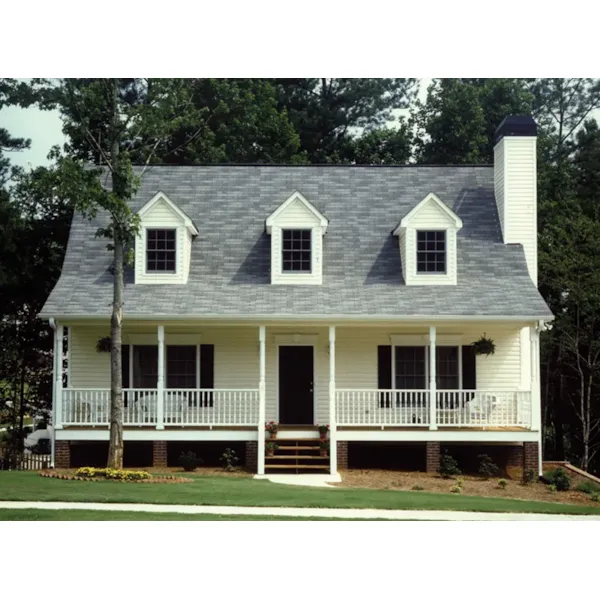 Farmhouse Plan Front of Home - Conley Cove Country Home 052D-0155 - Shop House Plans and More