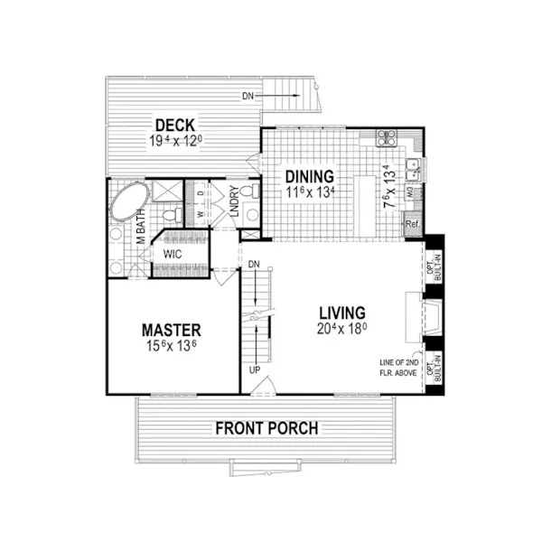 Country House Plan First Floor - Hattiesburg Hill Country Home 052D-0156 - Search House Plans and More