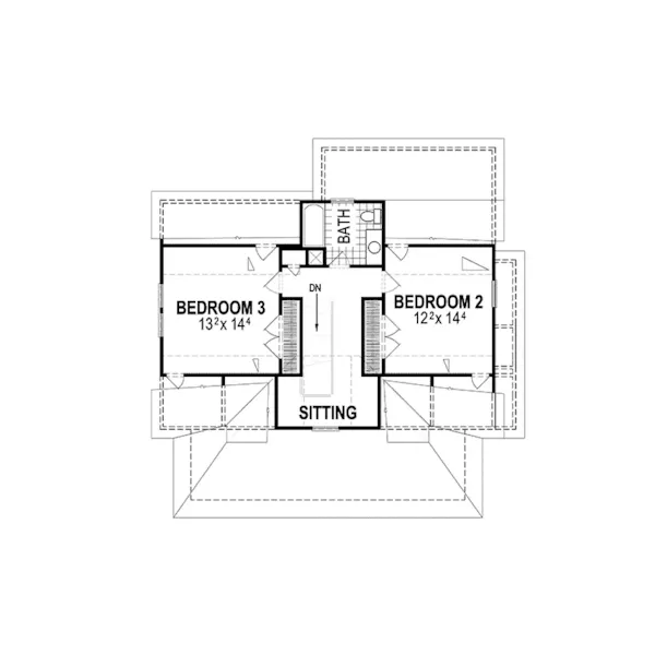 Country House Plan Second Floor - Hattiesburg Hill Country Home 052D-0156 - Search House Plans and More