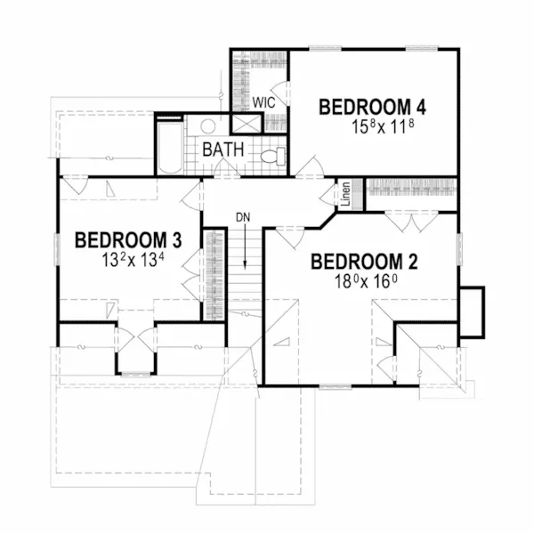 Country House Plan Second Floor - Fieldgate Country Home 052D-0159 - Shop House Plans and More