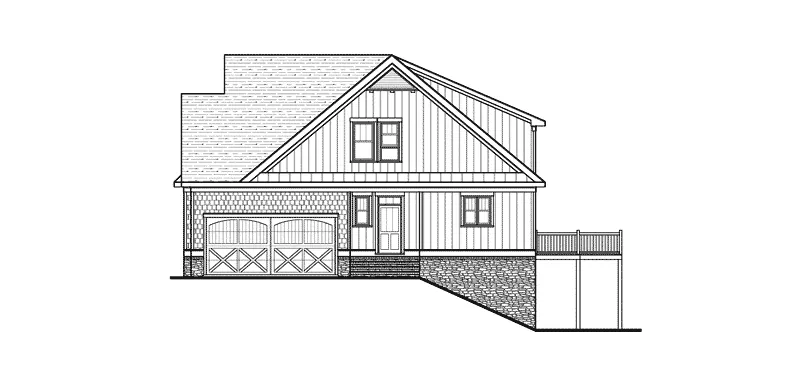 Cabin & Cottage House Plan Right Elevation - 052D-0161 - Shop House Plans and More
