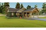 Ranch House Plan Front of House 052D-0172