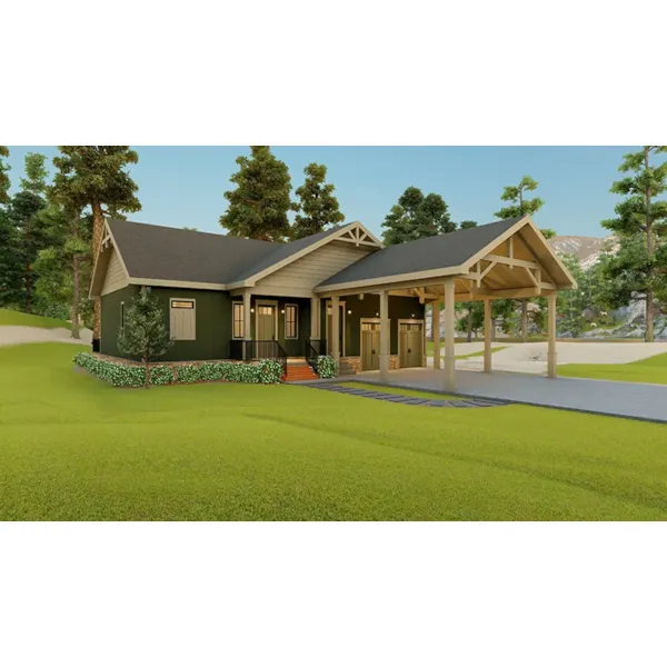 Lake House Plan Front of Home - 052D-0172 | House Plans and More