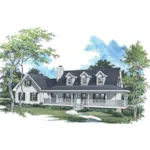 Country House Plan Front of House 052D-0173