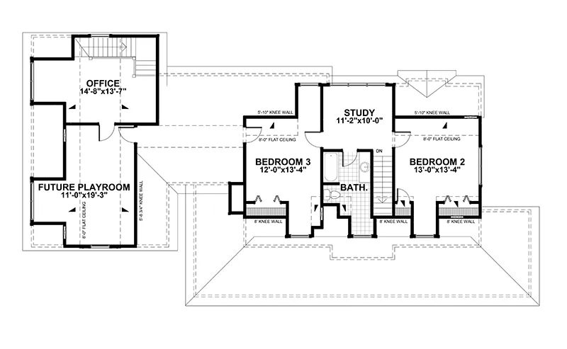 Lowcountry House Plan Second Floor - 052D-0174 | House Plans and More