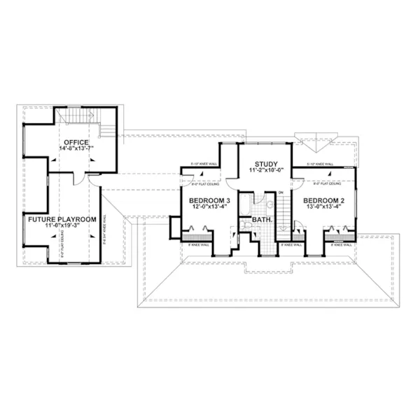 Southern House Plan Second Floor - 052D-0174 | House Plans and More