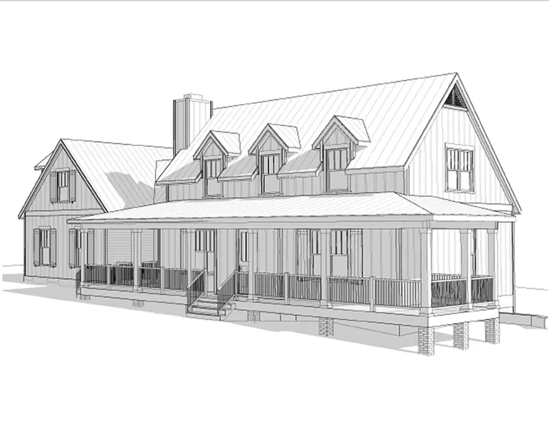 Lowcountry House Plan Front Elevation - 052D-0174 | House Plans and More