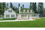 Modern Farmhouse Plan Front of House 052D-0174