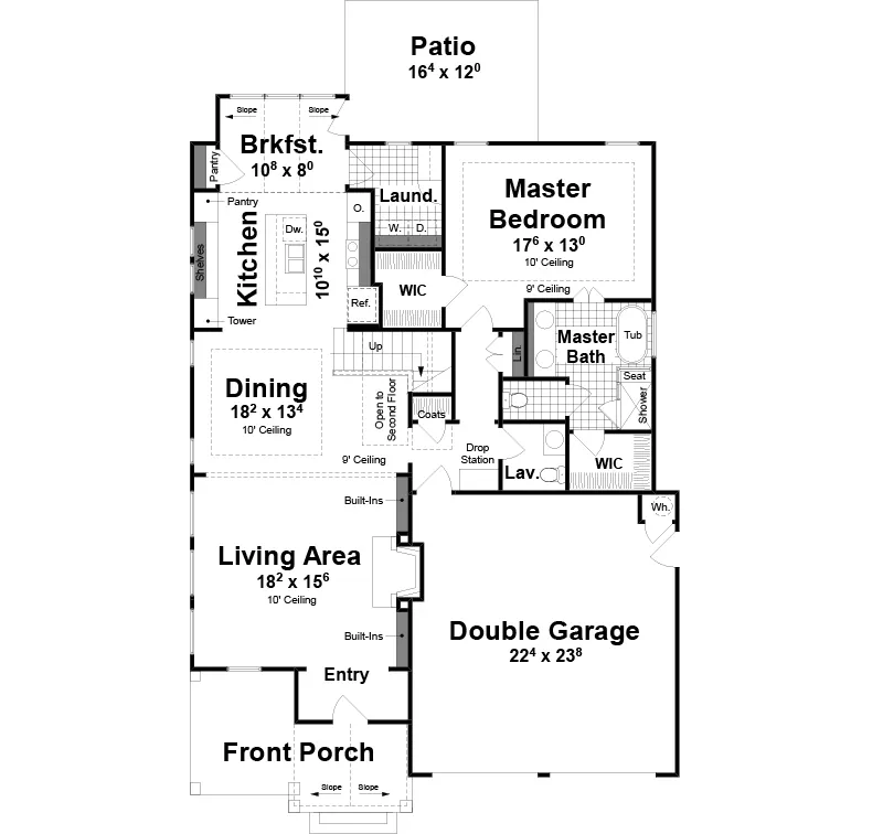 Rustic House Plan First Floor - 052D-0175 | House Plans and More