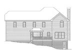 Traditional House Plan Rear Elevation - Bellefonte Georgian Style Home 053D-0013 - Search House Plans and More