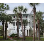 Home With Stately Colonial Features Porch And Overhead Balcony