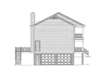 Plantation House Plan Left Elevation - Newhall Point Colonial Home 053D-0016 - Shop House Plans and More
