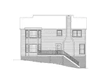 Plantation House Plan Rear Elevation - Newhall Point Colonial Home 053D-0016 - Shop House Plans and More